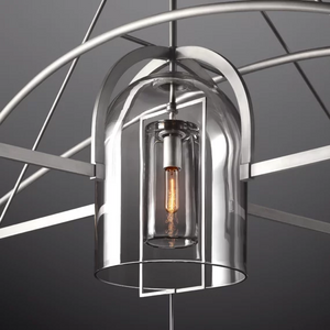 FULCRAL ROUND CHANDELIER 61" 5-LIGHTS