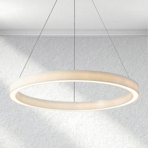 Yrhhome Alabaster StoneGlow Round Chandelier