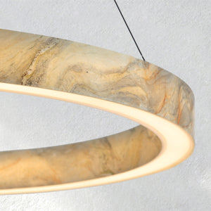 Yrhhome Alabaster StoneGlow Round Chandelier