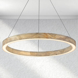 Yrhhome Alabaster StoneGlow Round Chandelier