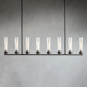Andreas Glass Linear Chandelier