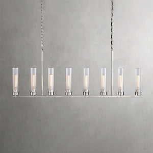 Andreas Glass Linear Chandelier