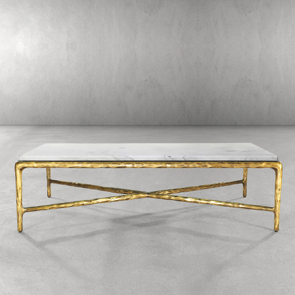 Thaddeus Rectangle Marble Coffee Table