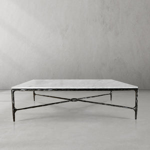 Thaddeus Rectangle Marble Coffee Table