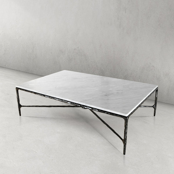 Thaddeus Rectangle Marble Coffee Table