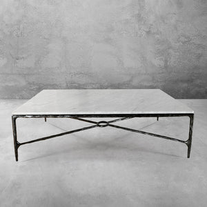 Thaddeus Rectangle Marble Coffee Table