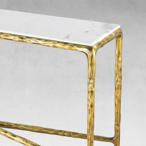 Thaddeus Rectangle Marble Console Table