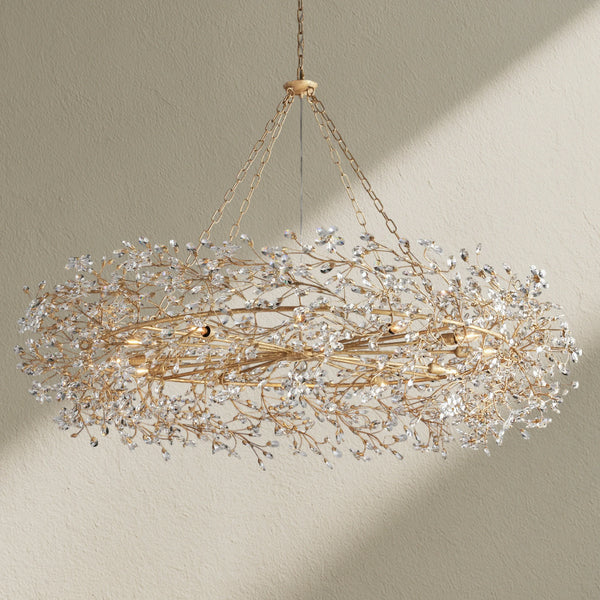 Fiore Crown Crystal Chandelier