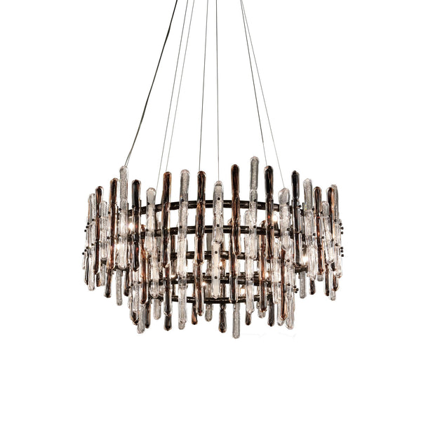 Sancy Round Glass Chandelier