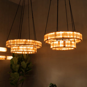 Yrhhome Eterna Alabaster Round Chandelier