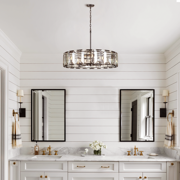 Harly Crystal Round Chandelier 24"