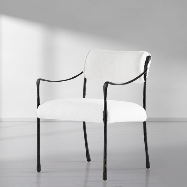 Thaddeus Retro Copper Iron Frame Dining Chair