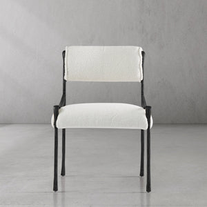 Thaddeus Retro Copper Iron Frame Armless Dining Chair