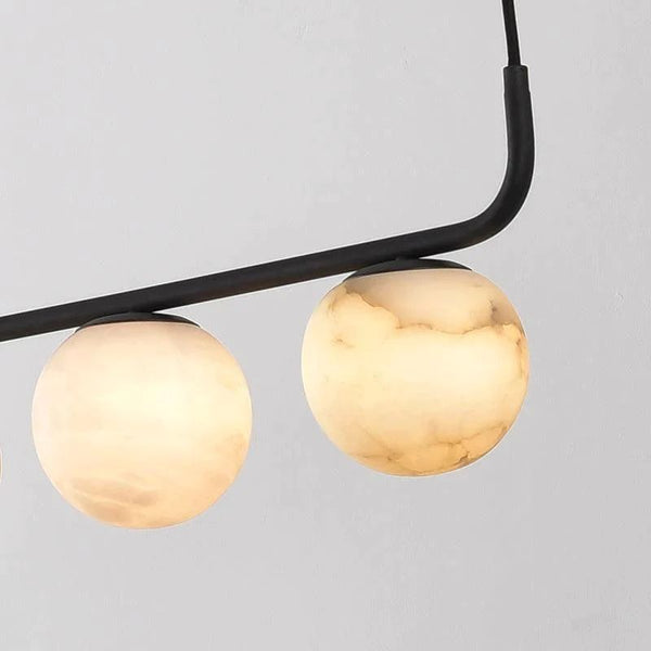 Alabaster Global Linear Chandelier