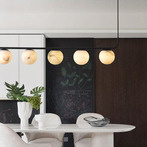 Alabaster Global Linear Chandelier