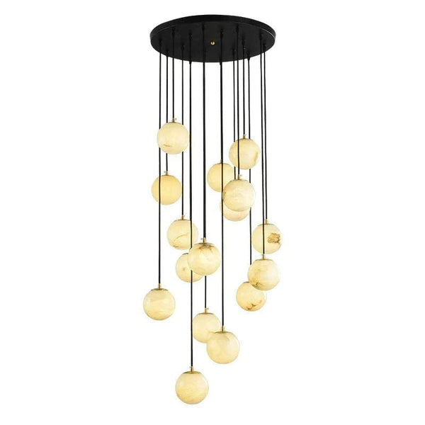 Alabaster Global Wavy Chandelier