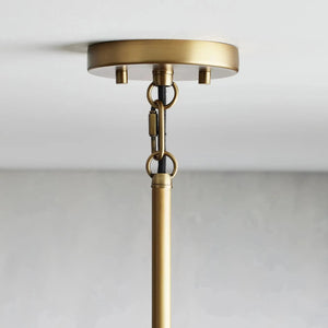 Andreas Fluted Glass Pendant Light Adjustable Drop Length, 1-Light