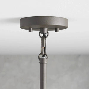 Andreas Fluted Glass Pendant Light Adjustable Drop Length, 1-Light