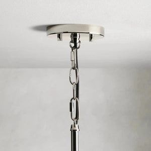 Andreas Fluted Glass Pendant Light Adjustable Drop Length, 1-Light