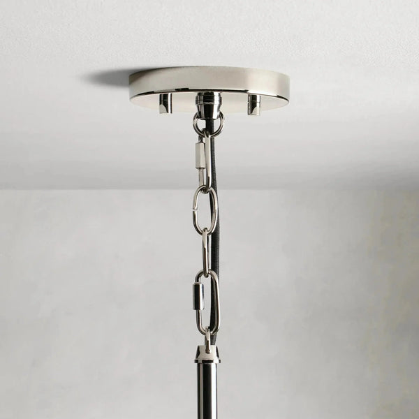 Andreas Fluted Glass Pendant Light Adjustable Drop Length, 1-Light