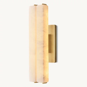 Audubon Alabaster Double Sconce