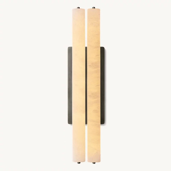 Audubon Alabaster Double Sconce