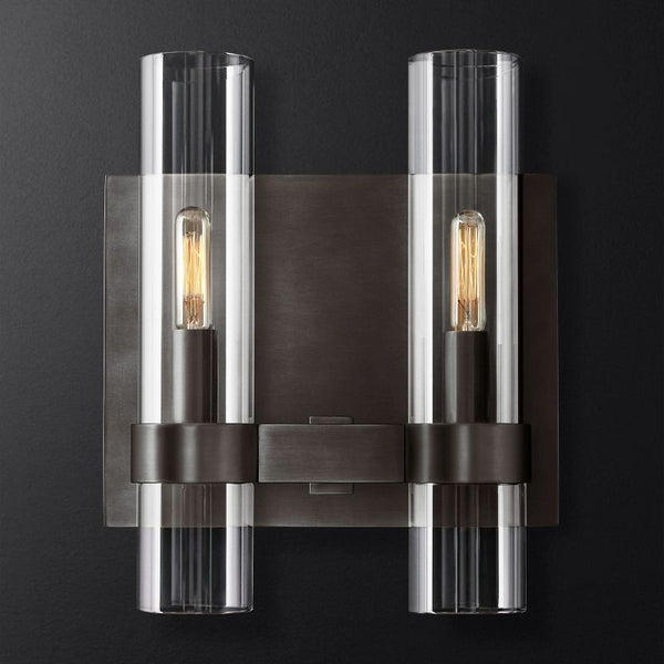 Ravella Blown Glass Double Bathroom Wall Sconce