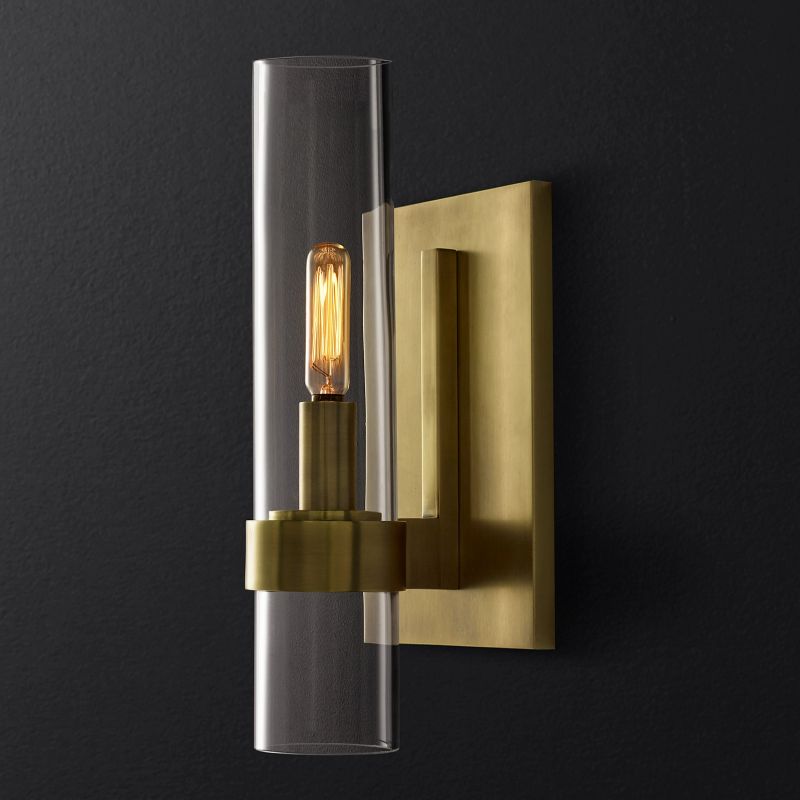 Ravella Blown Glass Bathroom Wall Sconce