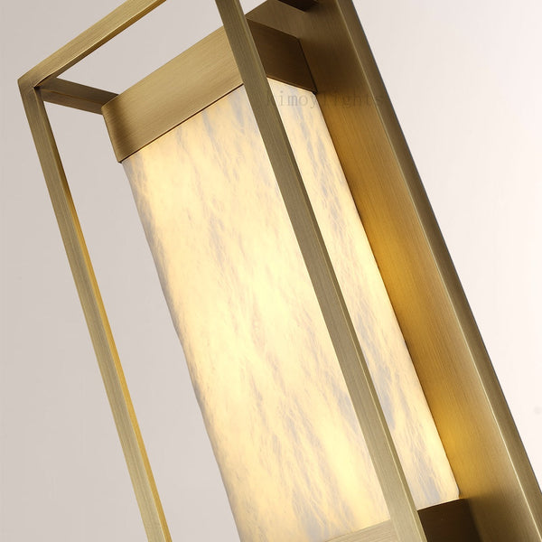 Bravura Alabaster Wall Sconce 15.7H