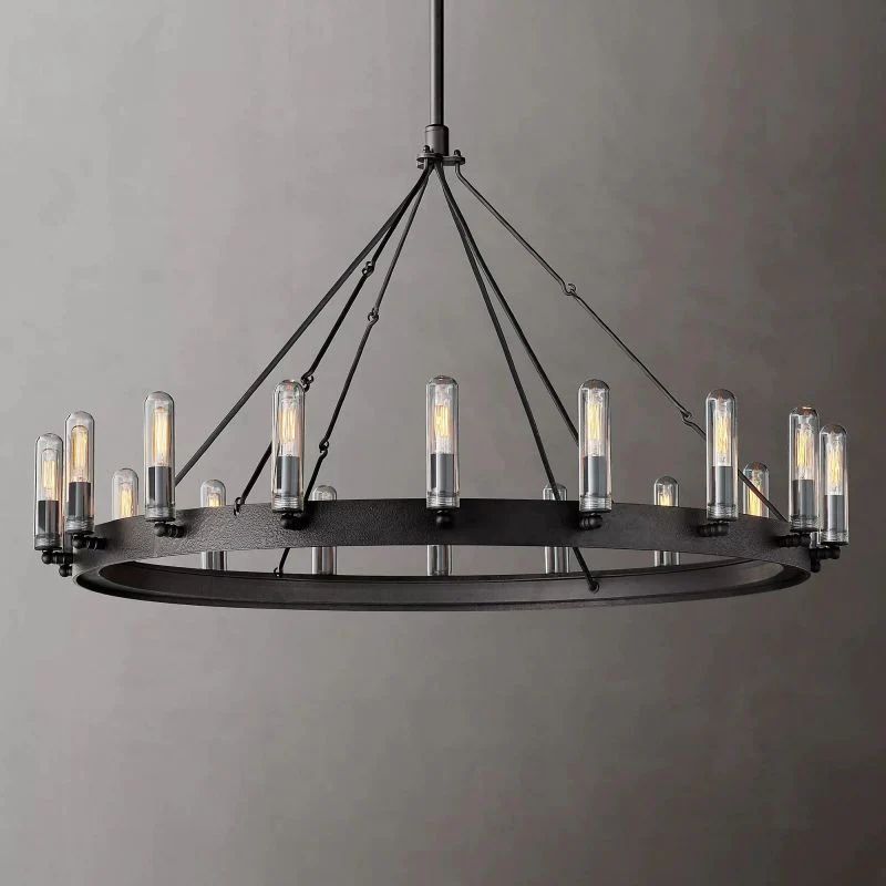 Camino Vintage Filament Outdoor Round Chandelier