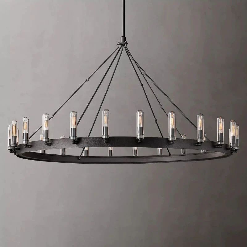 Camino Vintage Filament Outdoor Round Chandelier