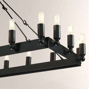 Camino Vintage Filament Rectangular Chandelier