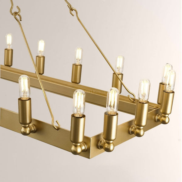 Camino Vintage Filament Rectangular Chandelier