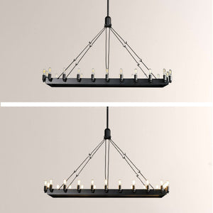 Camino Vintage Filament Rectangular Chandelier