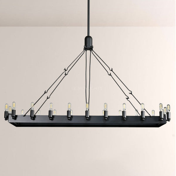 Camino Vintage Filament Rectangular Chandelier