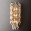 Chiara Clear Glass Grand Bedroom Wall Sconce