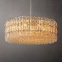 Chiara Clear Glass Round Chandelier 47" For Living Room