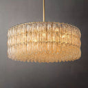 Chiara Clear Glass Round Chandelier 47" For Living Room