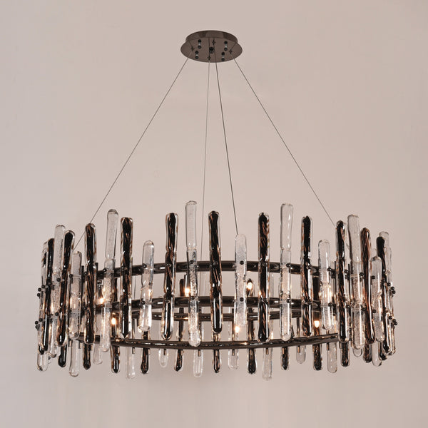 Sancy Round Glass Chandelier