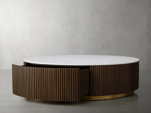 Finnley Round Storage Coffee Table