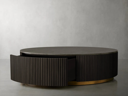 Finnley Round Storage Coffee Table