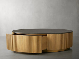 Finnley Round Storage Coffee Table