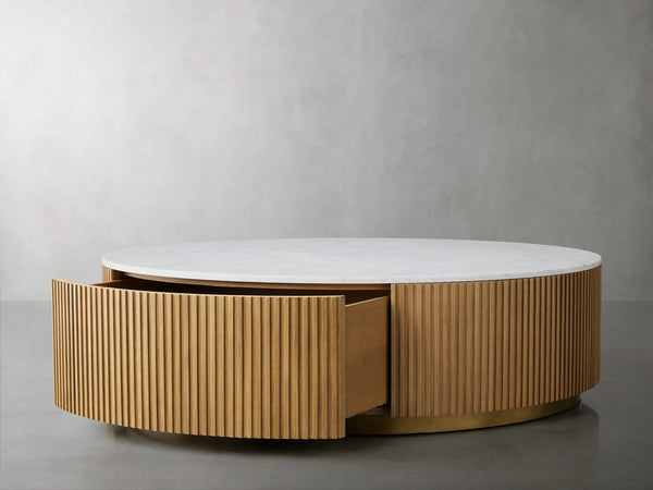 Finnley Round Storage Coffee Table