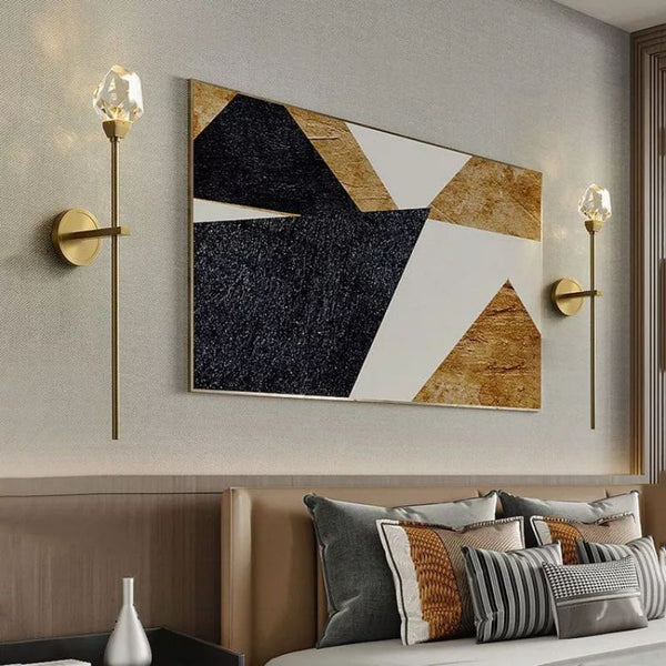 Flash Faceted Crystal Prisms Wall Sconce (Rod)