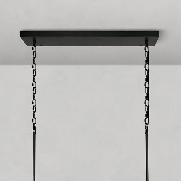 Ghiaccio Oval Curved Glass Chandelier Plated Brass Finish 54 65