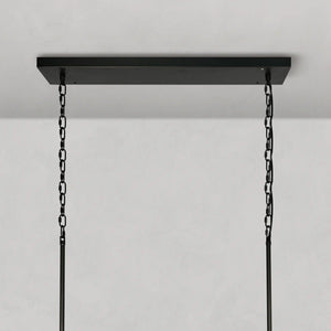 Ghiaccio Oval Curved Glass Chandelier Plated Brass Finish 54 65