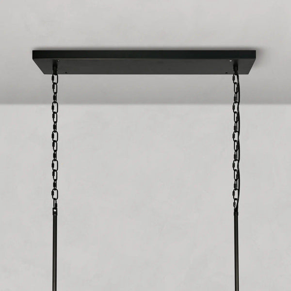 Ghiaccio Oval Curved Glass Chandelier Plated Brass Finish 54 65