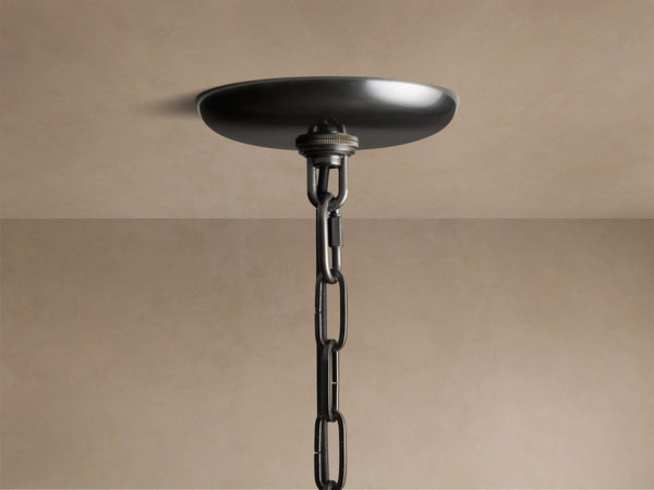 Ghiaccio Textured Glass Pendant Light with Brass or Bronze