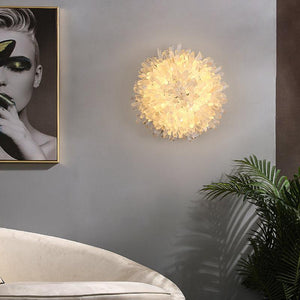 Besy Crystal Sunflower Wall Sconce