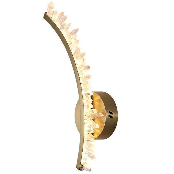 Besy Rock Crystal Bracket Wall Sconce